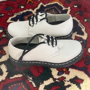 Dr. Martens White Leather Oxfords